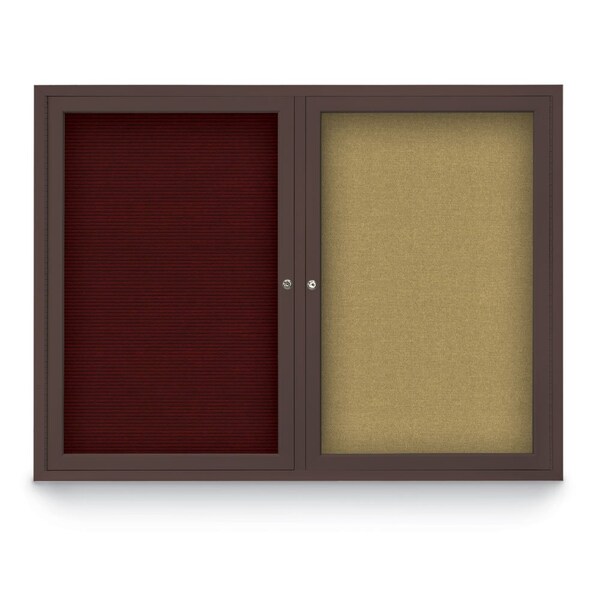 Corkboard, Cobalt /Bronze, 24" x 36"